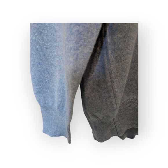 Zanieri Made in Italy 100% Cashmere Blue V-Neck Men's Sweater Size XL - Picture 5 of 6